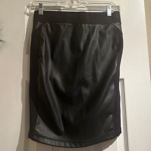 Faux Leather Skirt